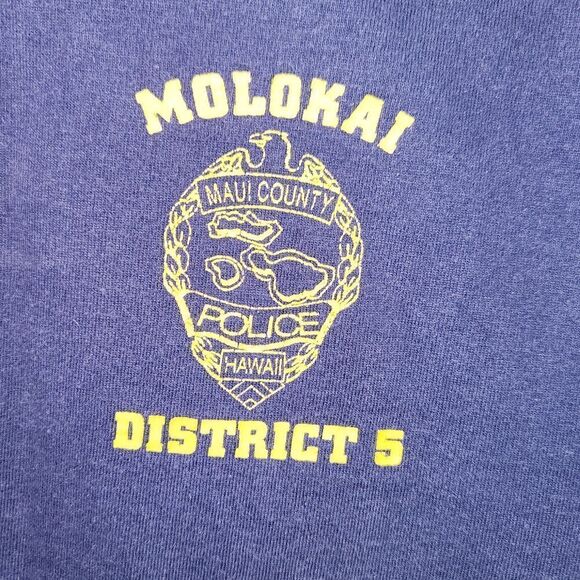 Maui Police Department Molokai District 5 Shirt L - Picture 4 of 4
